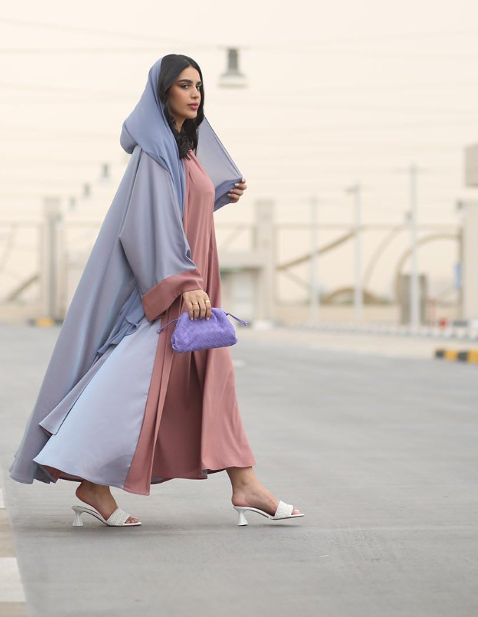 Two Piece Chinese Abaya Beautiful Summer Colors with Sleeveless Dress